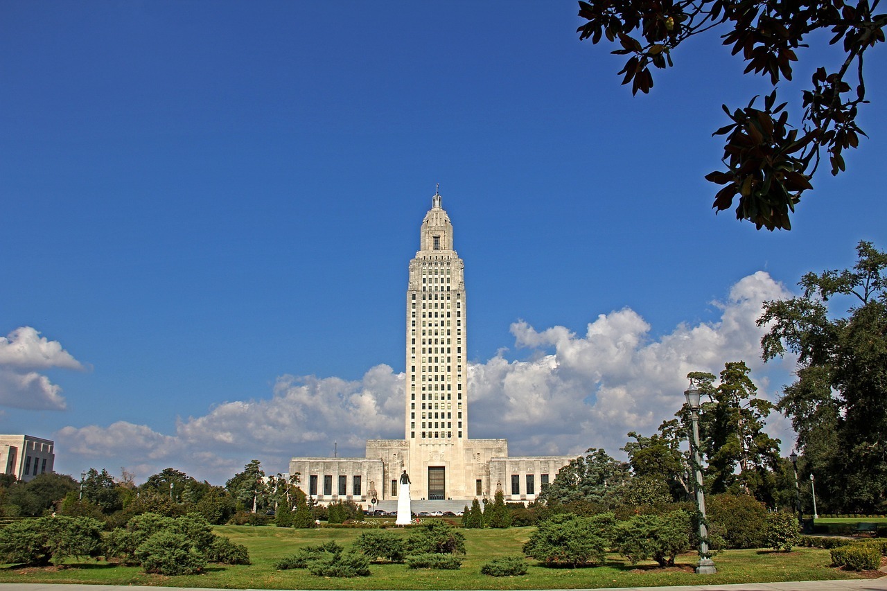 Baton Rouge - die Aussicht vom Kapitol ist unglaublich