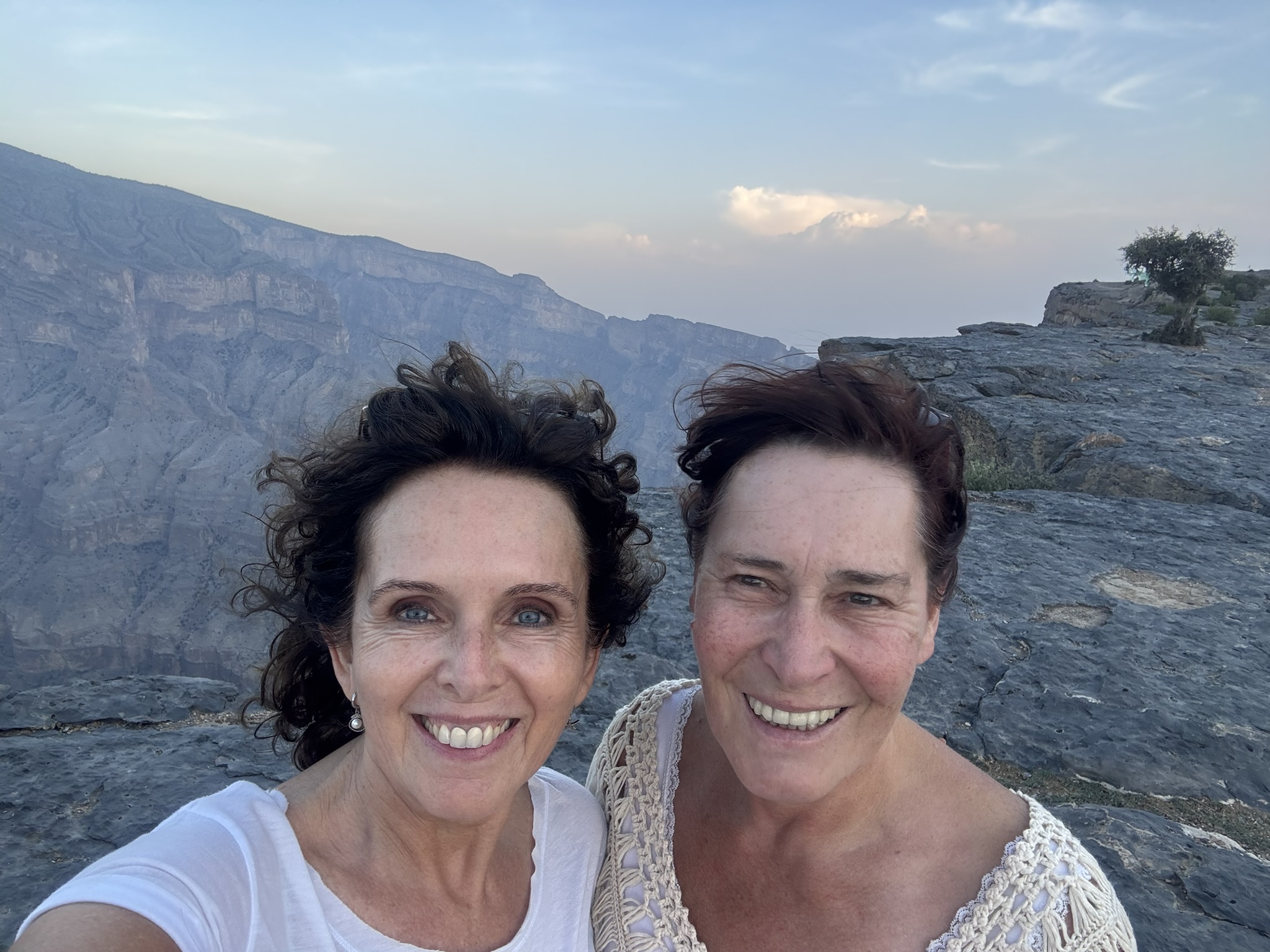 Geschafft - wir sind am Wadi Nakhar, dem Grand Canyon des Omans